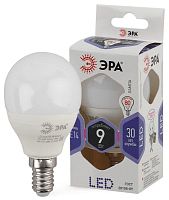 Лампа светодиодная P45-9W-860-E14 шар 720лм | Код. Б0031411 | ЭРА